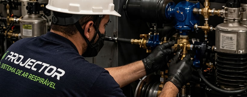 Manutenção em Sistemas de Suprimento de Ar Respirável