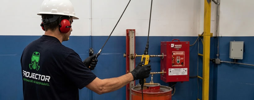 Teste Hidrostático em Cilindros de Alta e baixa Pressão